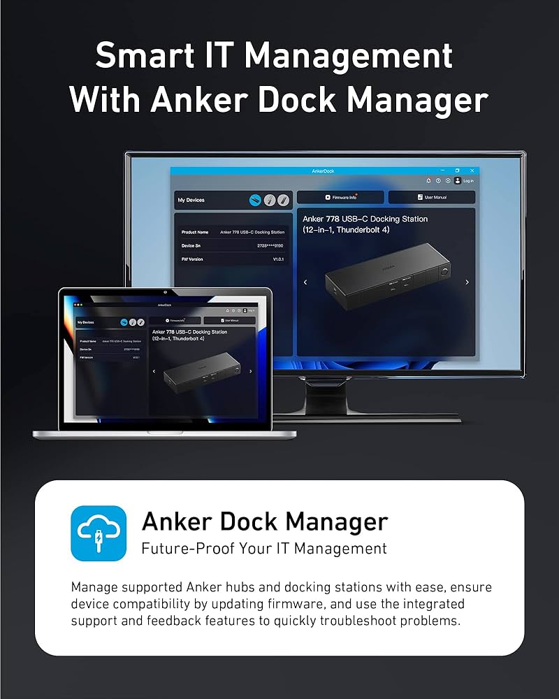Anker 778 Thunderbolt Docking Station (12-in-1, Thunderbolt